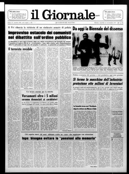 Il giornale nuovo : quotidiano del mattino